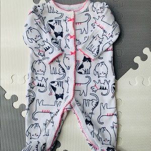 Carter’s Girls Knit Footsie Pajama